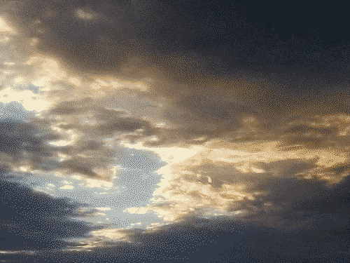 Clouds lit by the setting sun in northwestern Santa Fe