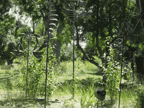 Windgarden at the Farmhouse Cafe in Taos
